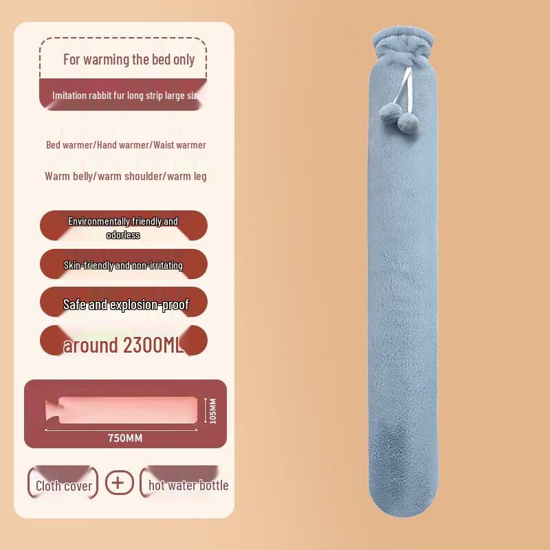 Fumade Faux Fur Extra Long Hot Water Bottle