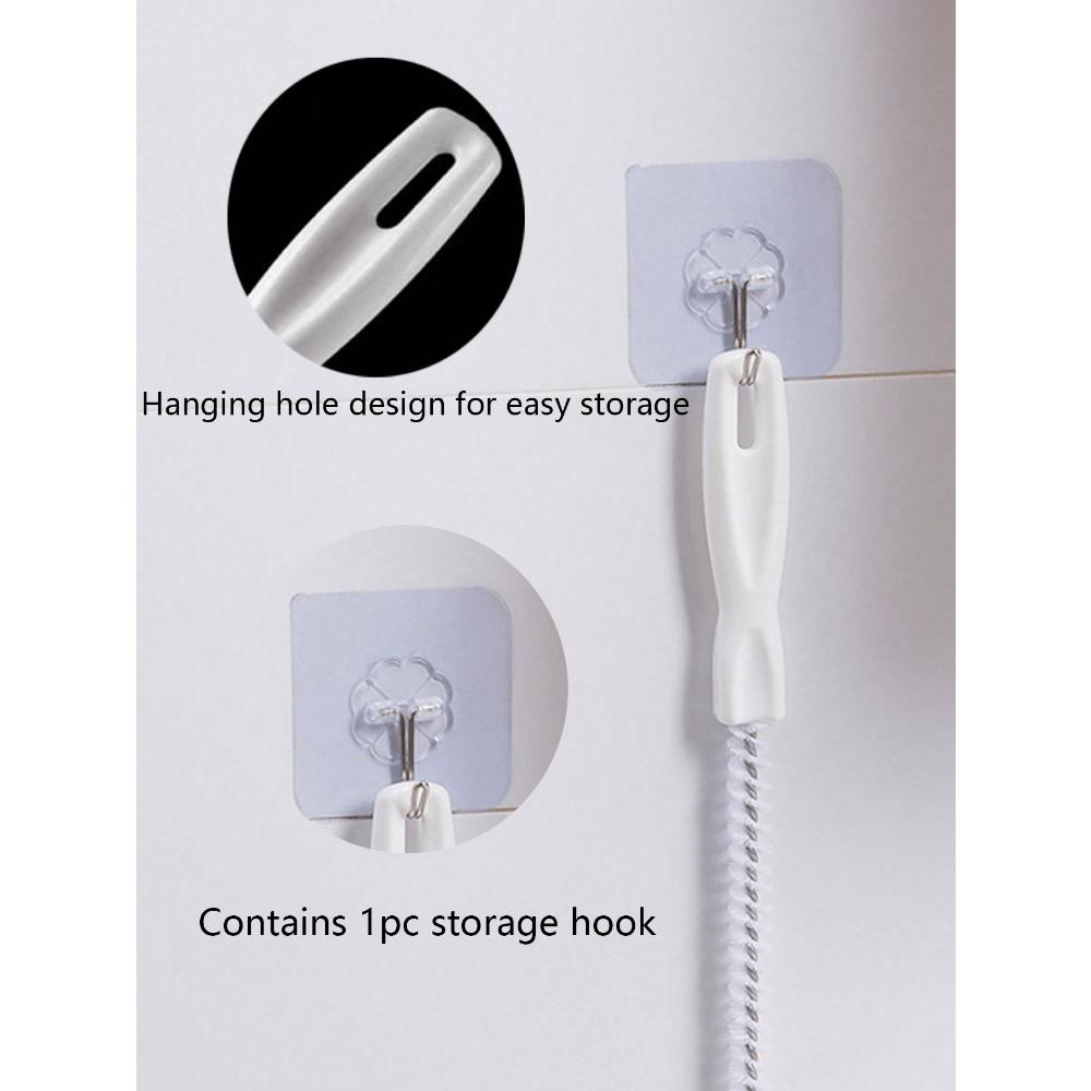 1Pcs Drain Cleaning Tool Flexible Drain Remover And Brush, Hair Clog Remover For Sink, Shower, And Bathtub, Pipes For Kitchen And Bathroom