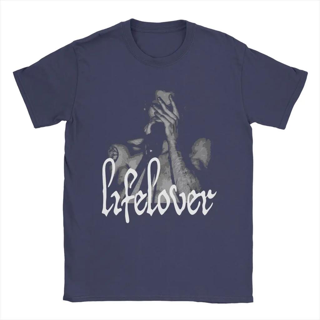 Lifelover Band Men's T Shirt Funny Tee Shirt Short Sleeve Crew Neck T-Shirt Pure Cotton Plus Size Tops