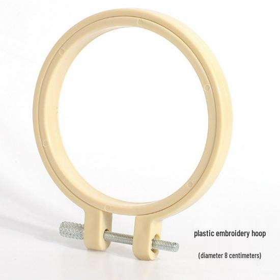 

Имитация бамбука Регулируемые пяльцы для вышивания - Мини круг для вышивания крестом своими руками с пластиковым внутренним кольцом