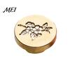Greeting Card Sealer Wax Seal Stamp, Vintage Plant Pattern Head, Durable Flower Embossing Stamp Copper Head Replacement, for Envelope And Cards