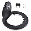 For 07-18 Jeep Wrangler JK Aluminum Gas Tank Cap Locking Fuel Filler Door Cover