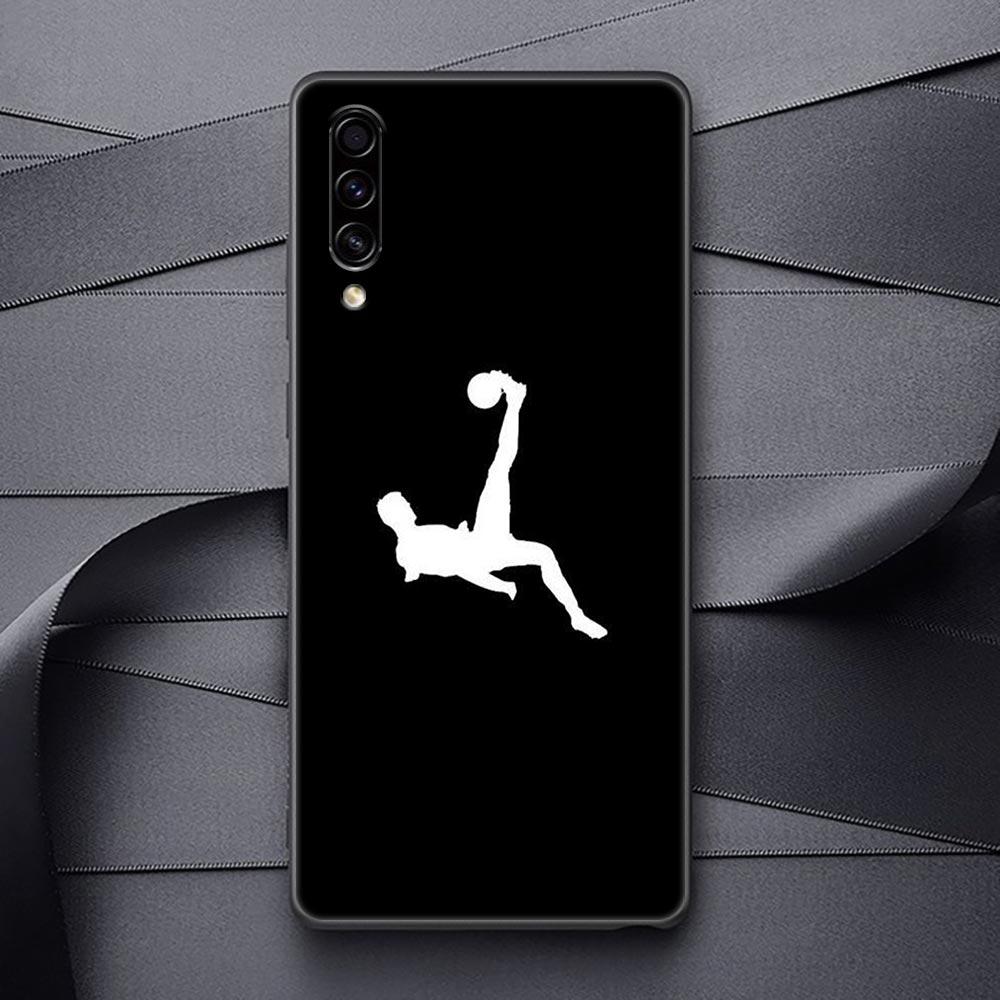 Football Silicone Case For Samsung Galaxy A57 A56 A55 A36 A35 A37 A26 A17 A07 A50 A50s A70 A80 A7 A9 2018 Cover Fire Soccer Ball