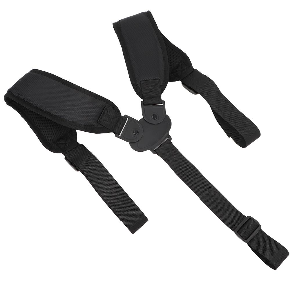 Golf Bag Strap Replacement Ergonomic Anti Slip Comfortable Double Shoulder Adjustable Strap Black