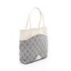 Used CELINE Paris Macadam Tote Bag denim leather Blue White Used Women
