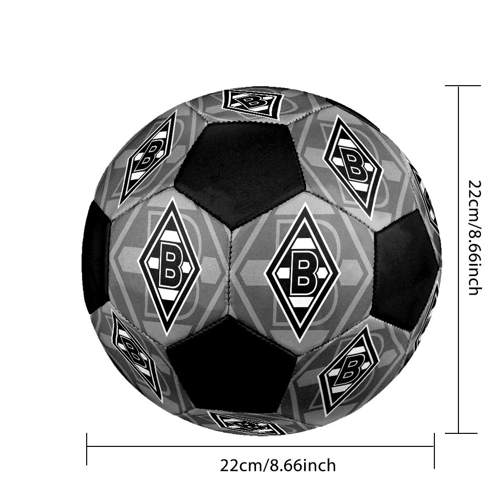 Borussia Indoor Soccer Ball Colorful Machine Stitched PVC Size 5 Team Training Competition Ready Durable High-Bounce Cool Sports Gift