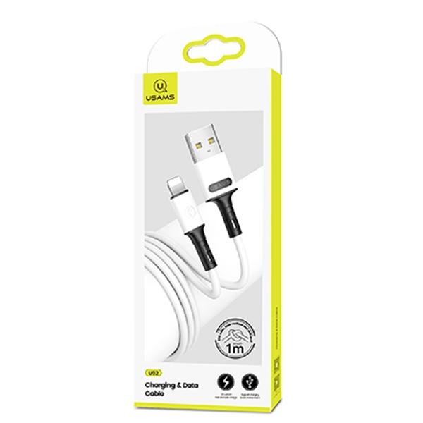 Usams Kabel U52 Lightning 2A Fast Charge1M Biały/White Sj434Usb01 (Us-Sj434)
