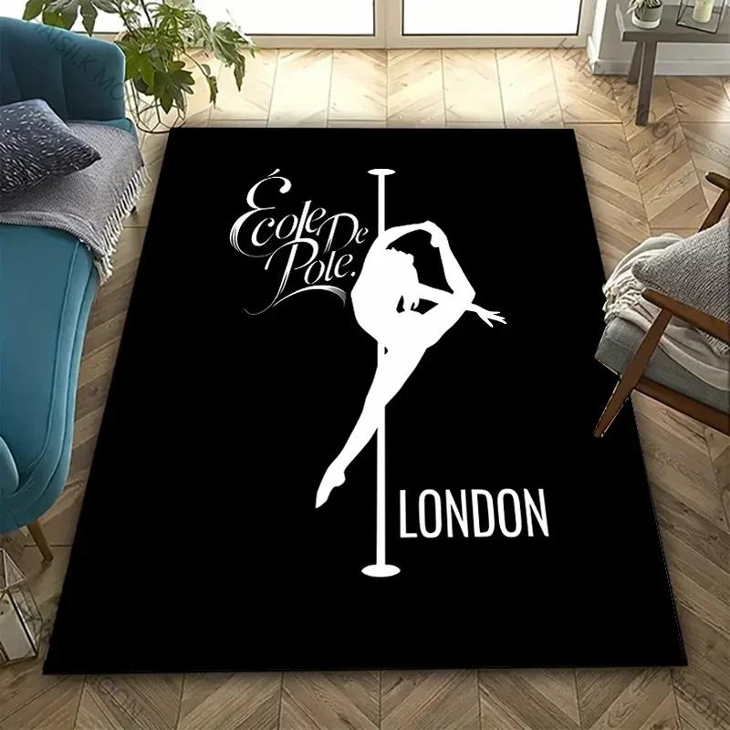 16 Styles Pole Dance Art Printing Carpet Home Decor Mats Pole Dance Classroom Large Area Four Seasons Floor Mat Machine Washable