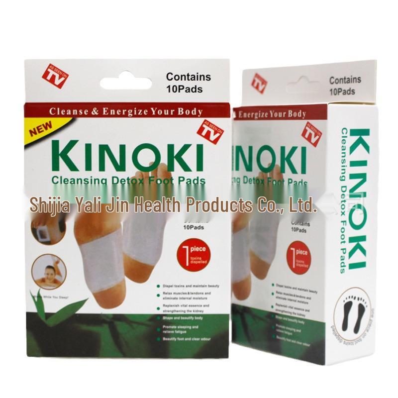 Kinoki Foot Patch with Ginger, Salt, Mugwort & Bamboo Vinegar - Thai & Korean Version
