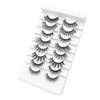 8 Paar Volle Dicke Natürliche Wimpern Dicke Biegung Falsche Wimpern 3D Stereoskopische Falsche Wimpern