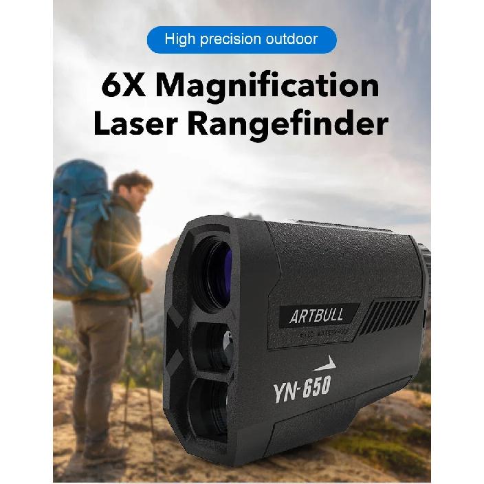 ARTBULL 1000m Golf Rangefinder 650m Telescope with Flag-Lock Slope Pin Laser Distance Meter Hunting Outdoor