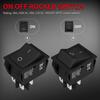 DaierTek DPST KCD4 Rocker Switch 40A 12V DC 4 Pin 2 Position Switch ON Off Toggle Switch 30A 250V AC 120V T125 KCD2 Boat Rocker Switch -3Pcs
