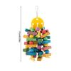 Parrot Toy Bird Toys Hanging Wooden Toy Parrot Swing Suitable for Parrots and Birds