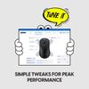 Pulsar Gaming Gears CrazyLight Series Wireless Gaming Mouse 44 1ms response 32000 Optical Switch Flagship Sensor - Ultra-lightweight grams, time, DPI,