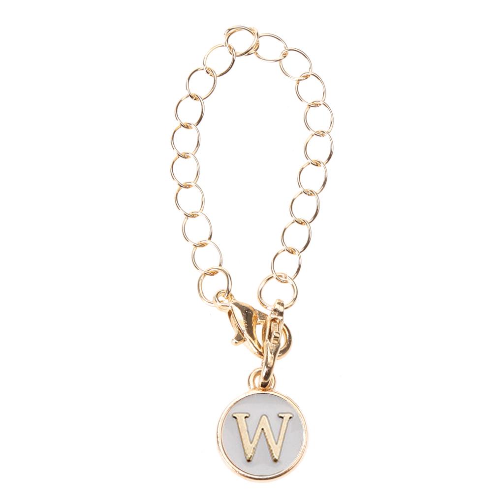 Letter Charm Accessory for Cup Unique Round Handle Charm for Keychain Backpack Water Cup Handle Chain with Lobster Clasp