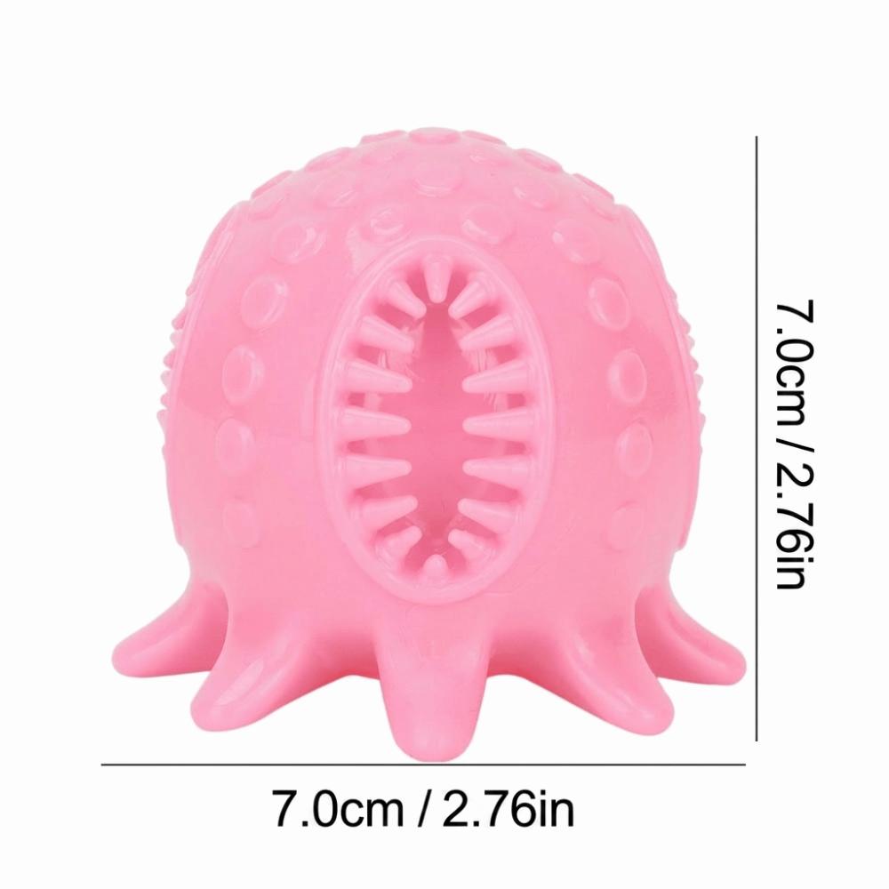 Tpr Flexible Texture Octopus Dog Toy Octopus Shaped Puppy Molar Toy Owner Interactive Play розовый