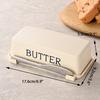 Butter Käse Aufbewahrungsbox Butter Schneidebox mit Deckel und Messer Arbeitsplatte Butterdose für Kühlschrank Küche