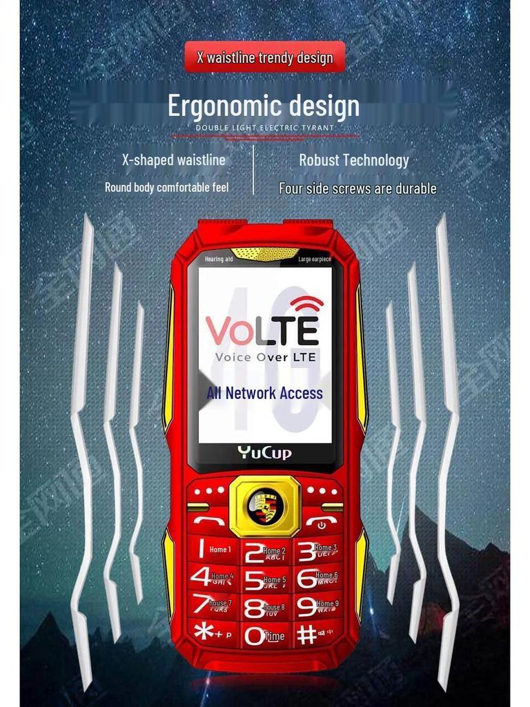 Durable Senior Phone with Eye-Protection, Large Display, Power Bank, 4G/5G Calling, Enhanced Speaker, and Extended Battery Life.