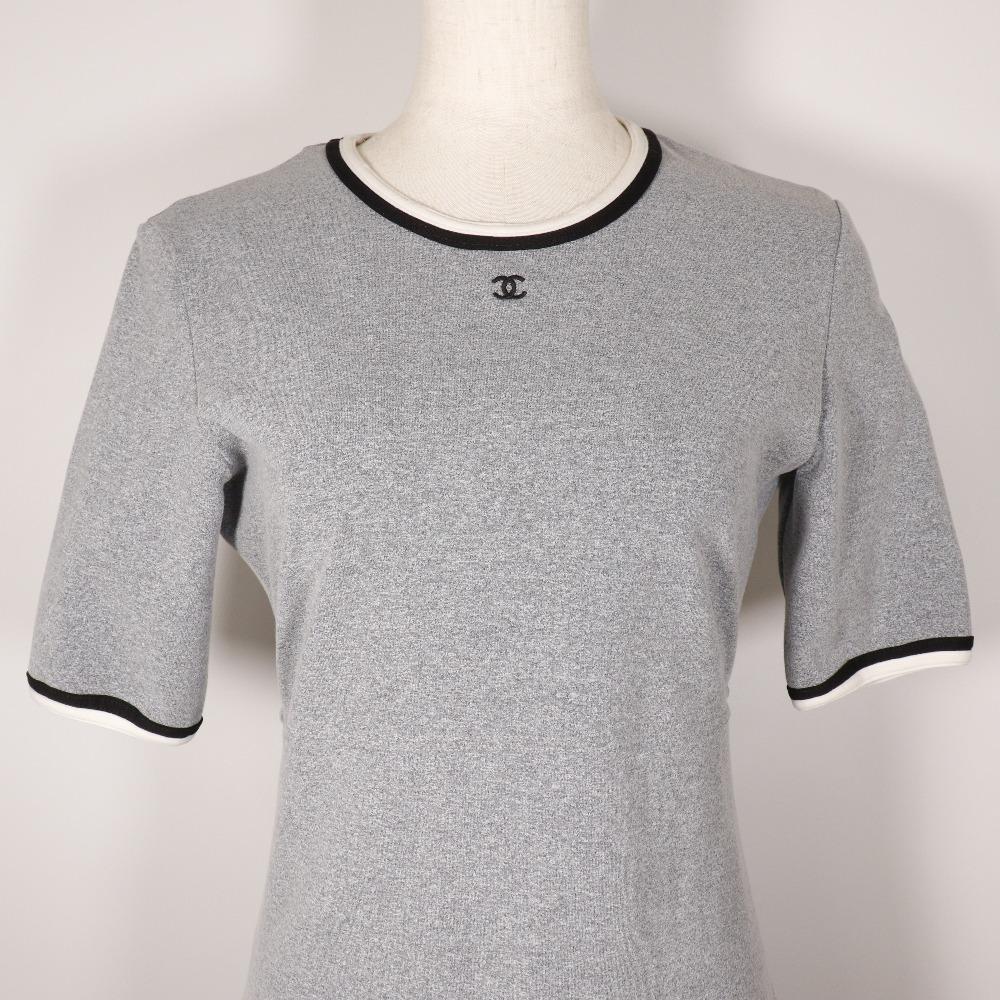 CHANEL COCO Mark one piece P11147V06479 gray Nylon/Polyurethane/polyamide Women Used