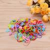 100Pcs Colorful Knitting Stitch Markers Crochet Locking Tool Craft Ring Holder