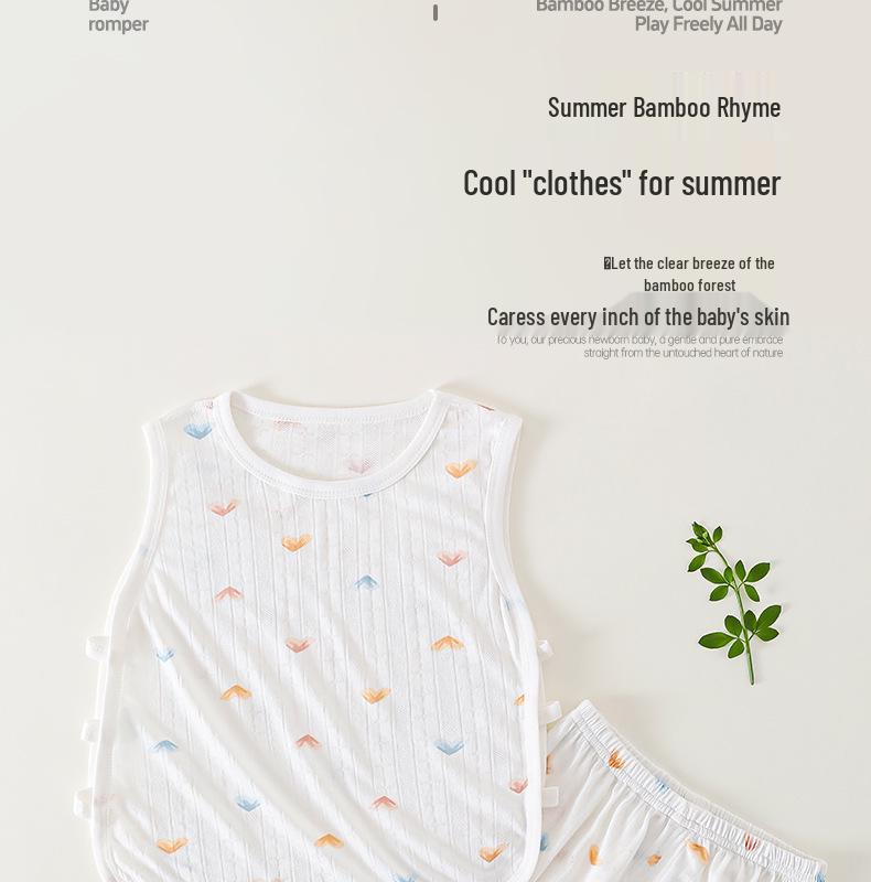 Bamboo Baby Boy Summer Two-Piece Clothing Set