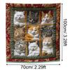 Cat Throw Blanket Cute Cat Flannel Fleece Sofa Blanket Warm Cat Fuzzy Blankets for Women Bed Single Bedroom Living Rooms Couch