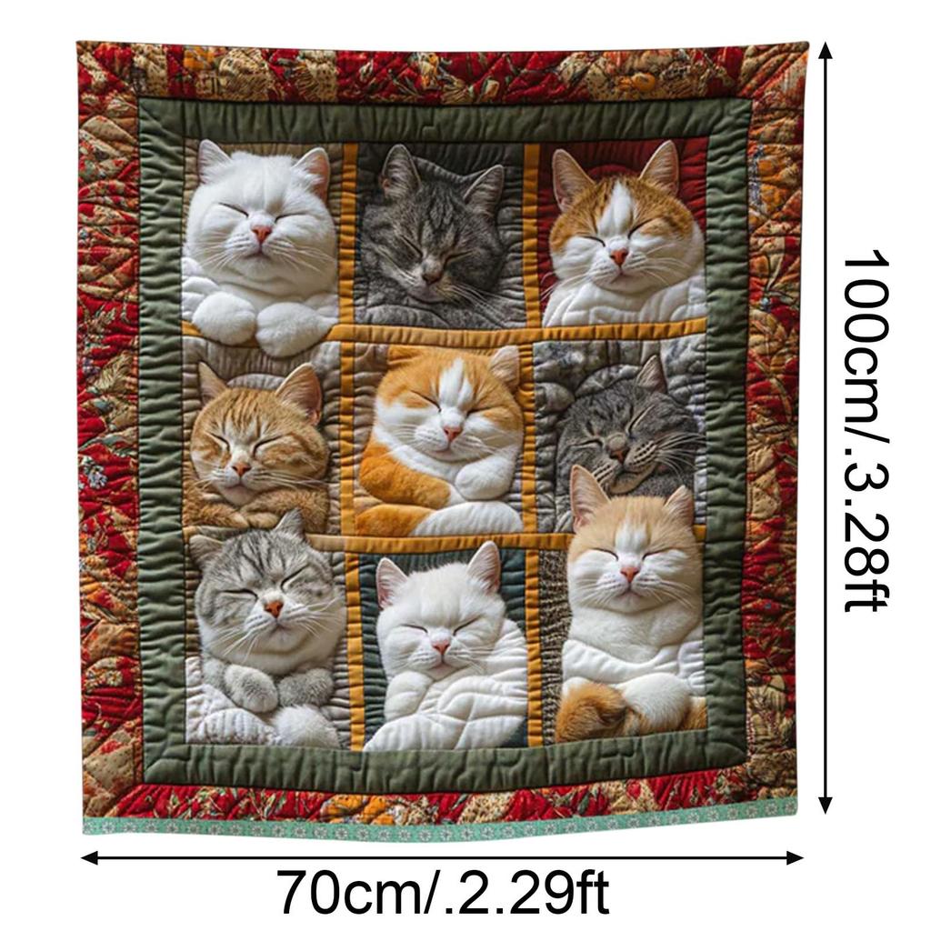 Cat Throw Blanket Cute Cat Flannel Fleece Sofa Blanket Warm Cat Fuzzy Blankets for Women Bed Single Bedroom Living Rooms Couch