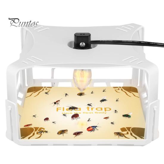Indoor Flea Trap Retractable Energy Saving Kid-friendly High Brightness Simple Installation Pet Control No-Radiation Indoor Sticky Flea Trap with LED