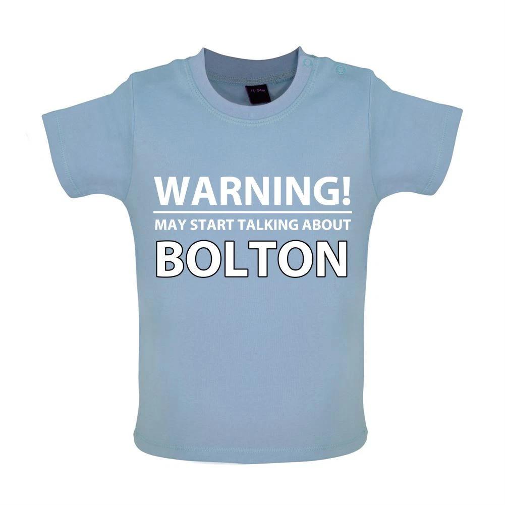 Bolton Talk Warning - Kids T-Shirt Tees Top - Football Team Love Fan Gift 160