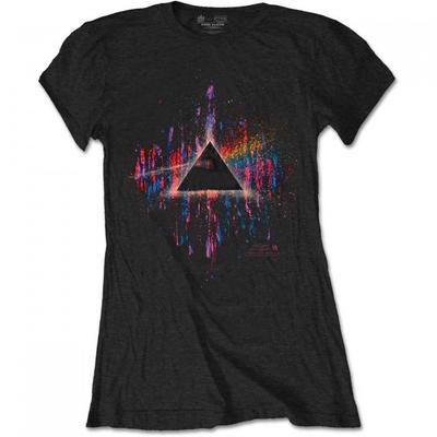 Womens/Ladies Dark Side Of The Moon Paint Splatter T-Shirt