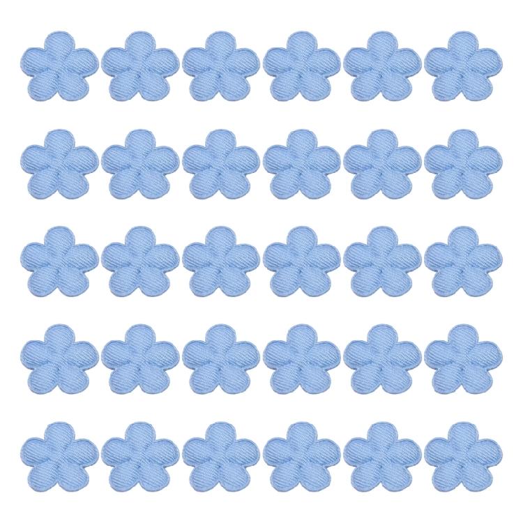 30Pcs 2CM Colorful Fabric Flower Charm Sewing Appliques For Garments Hat Bag Dress Shoe Clothing Clothing Embellishment