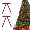 Set Of 20 Velvets Bowknot for Christmas Decoration Pre Tied Butterfly Knot with Twist Ties Gift Wrapping Ribbon Bows