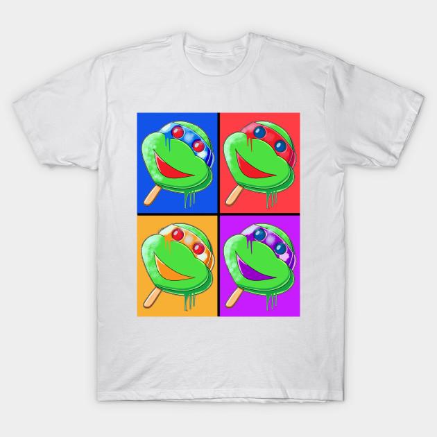 

Men Black Print T-shirt Tmnt Nostalgia No-Cut Transfer Paper Print Cotton Tshirt 4XL белый