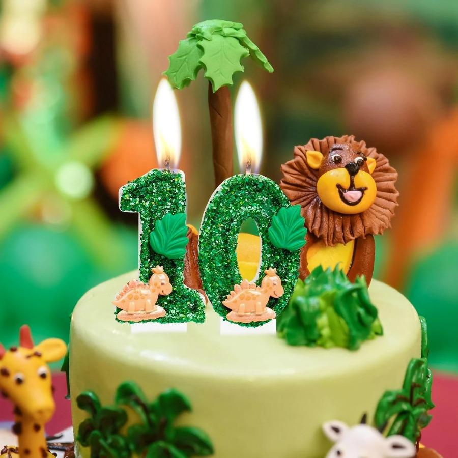 0-9 Number Birthday Candle Happy Birthday Cake Candle Birthday Baking Anniversary Dinosaur Themed Party Supplies