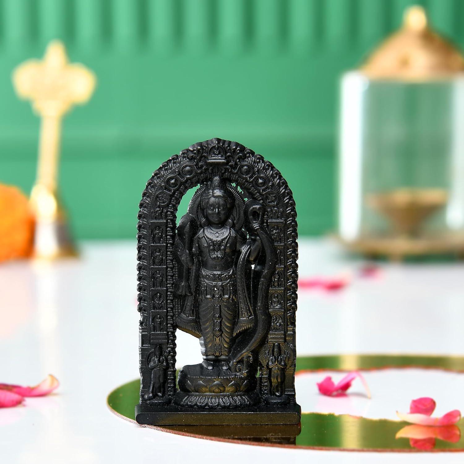 

Идол Рама Лаллы Айодхья Металлическая Мурти Шри Рама Лаллы Айодхья Идол Рамы для Домашнего Декора, Пуджи, Храма Мандира Подарки на Новоселье Уникальный Набор из 1