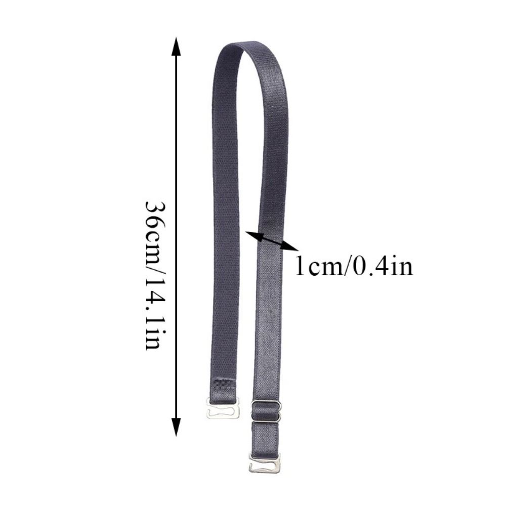 Double-Shoulder Stainless Steel Bra Straps Adjustable Solid Color Bra Shoulder Straps Anti-slip Buckle Belt Bra Accessories