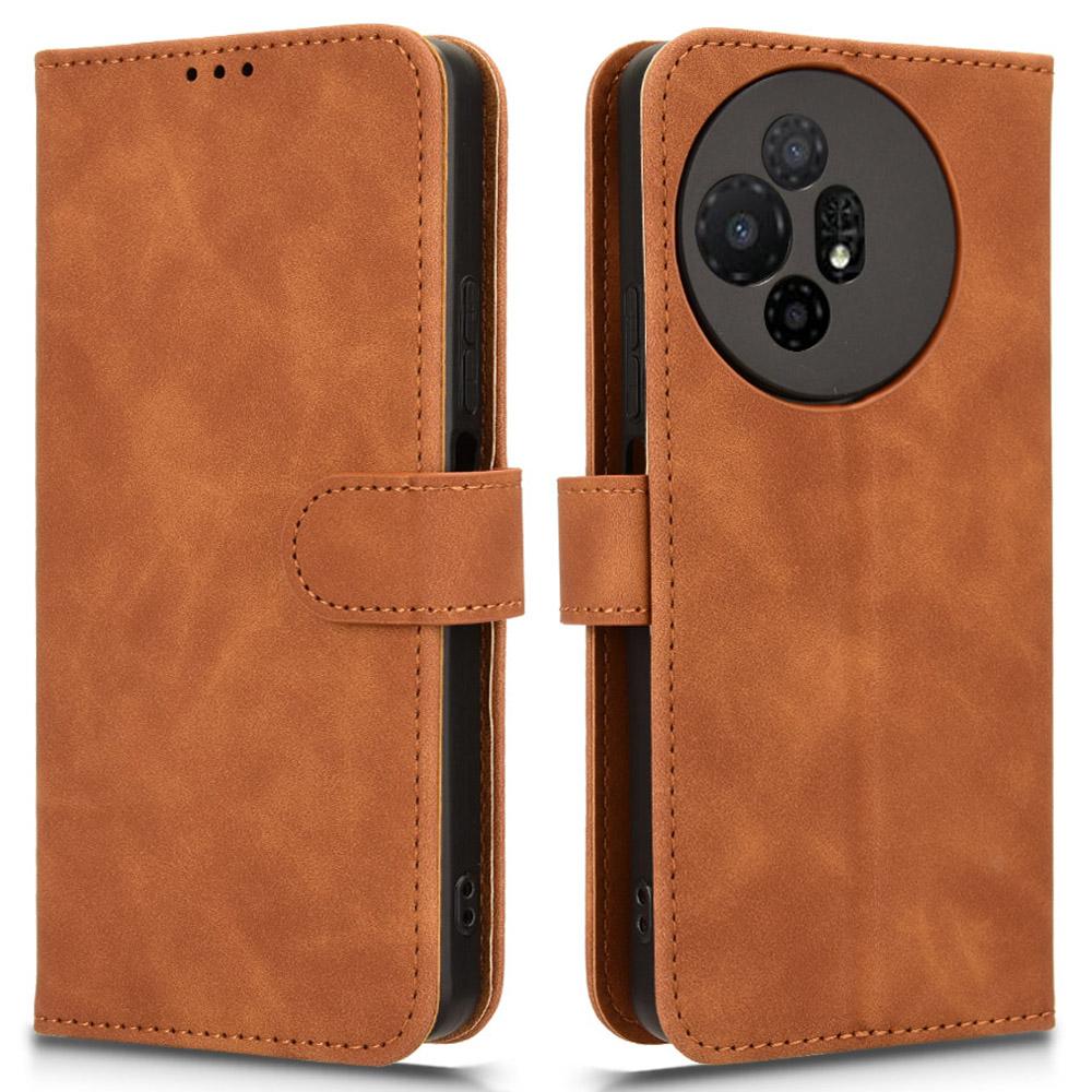 

For TCL 50 XL 5G Case 2 Card Slots Wallet PU Leather Magnetic Absorption Phone Cover Brown