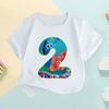 Finding Nemo Dory Cute Fish Number Print Kids T shirt Girls Clothes 1 2 3 4 5 6 7 8 9 Years Birthday Baby Boys TShirtsHKP2759