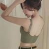 U-shaped Beautiful Back Suspender Seamless Vest Women Gathered Anti-sagging Sports Bra Thin Breathable