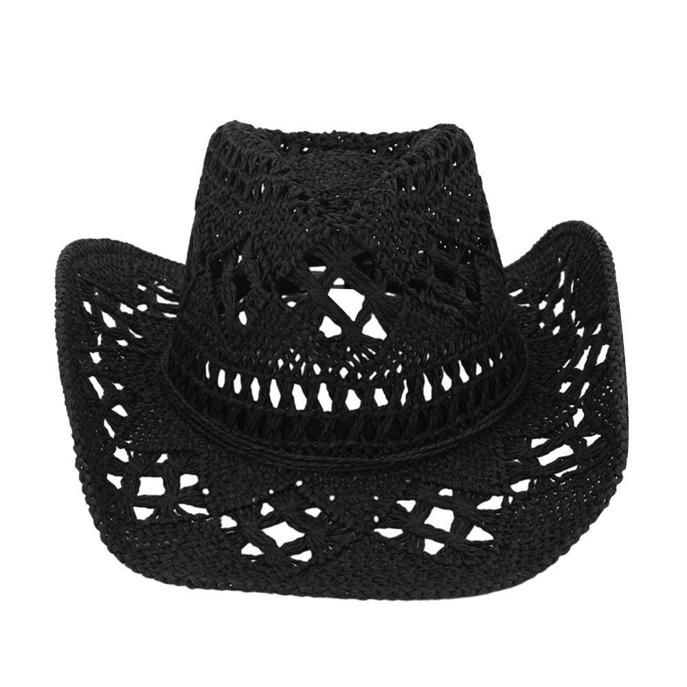 

Мужчины Женщины Широкополые Летние Дышащие Солнцезащитные Средства Защиты Соломенная Кепка Джазовая Шляпа Вестерн Ковбойская Шляпа