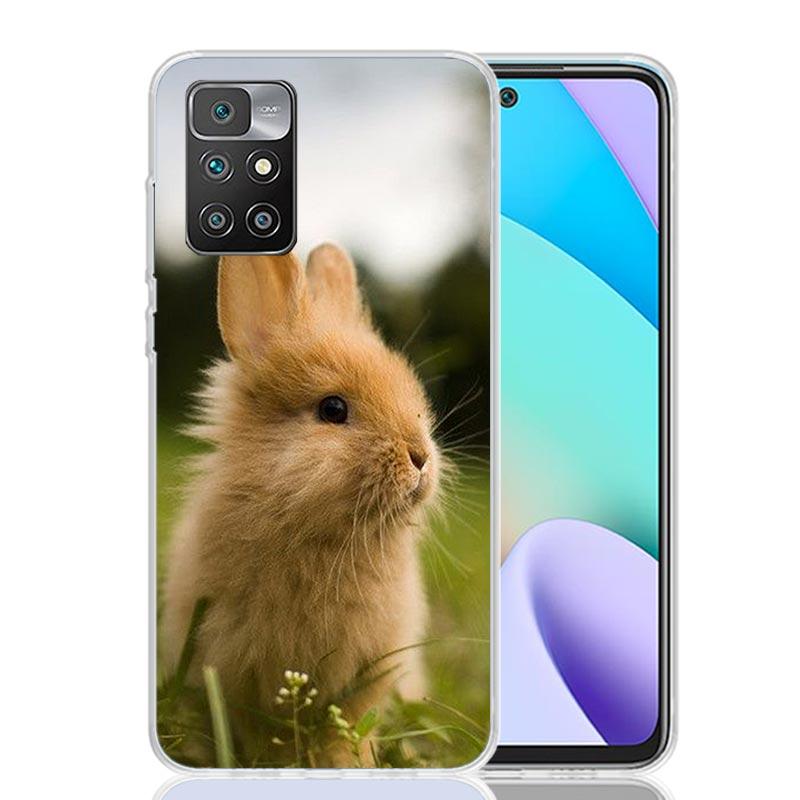 Cute Bunny Baby Rabbits Case Phone Cover for Xiaomi Redmi 13 13C 14C 12 12C 10 10C 10A 9 9C 9A 9T 8 8A 7 7A 6 Pro 6A K70 K60 K40