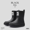 Fashion Women's Rain Boots Trendy Mid Calf Rainboots Waterproof Garden Shoes for Women Outdoor Non Slip Rubber Galosh Botas Lluvia Mujer