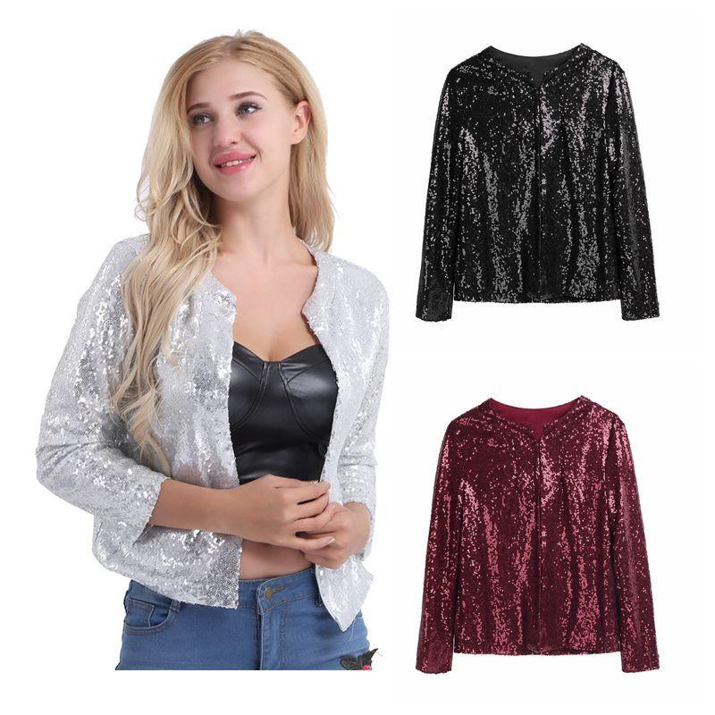 long glitter jacket