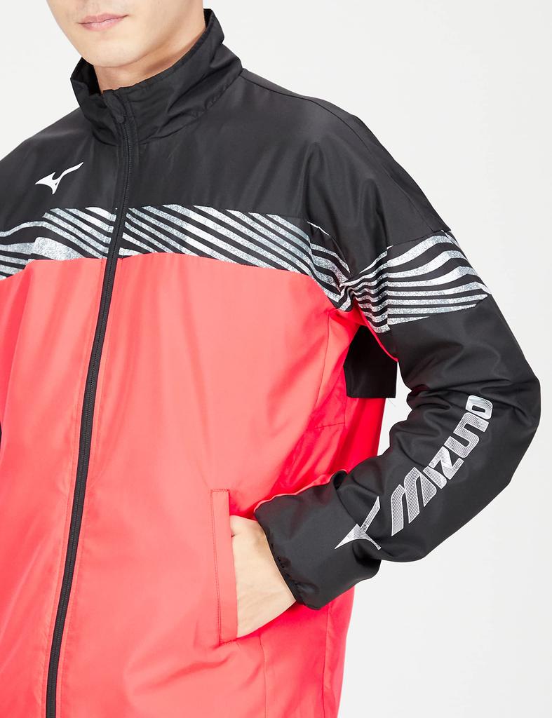 Mizuno Breath Thermo Warmer Tennis Dynamotion Driven Pink x Size M Jacket, Fit, Moisture-Wicking, Heat-Generating, Water-Repellent, Windproof,