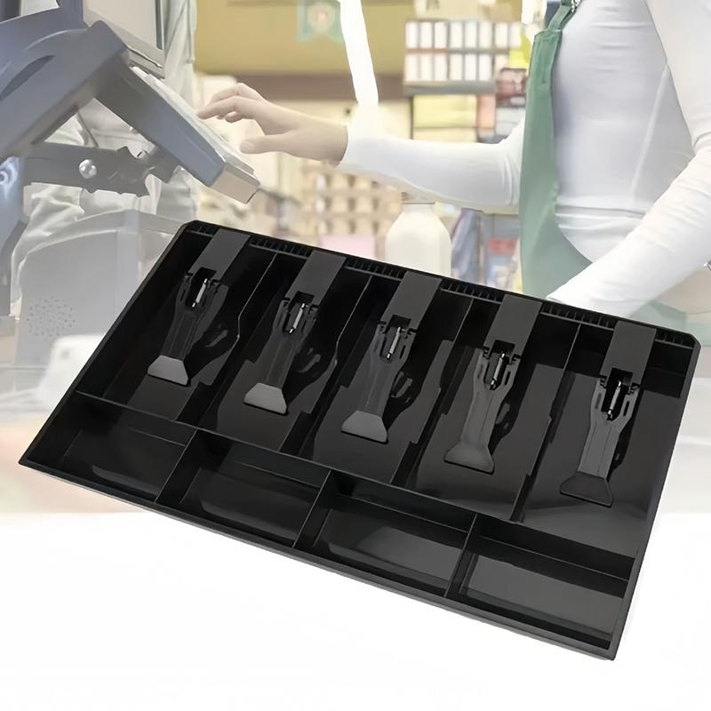 2 Adet Yazar Kasa Klipsi Veya 3/4/5 Bölmeli 1 Adet Yazar Kasa Para Saklama Çekmecesi İçin Yazar Kasa Çekmecesi Eklenti Tepsisi