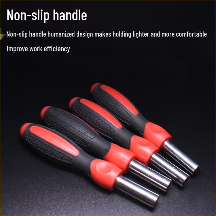 6.35mm Interchangeable Multi-purpose Screwdriver Handle with Extension Rod