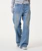 UNKNOWN PLANET Daily Mid-Wide Denim Pants Light Blue