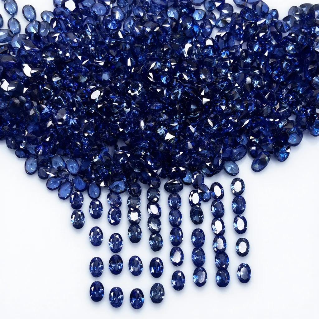 Natural Blue Sapphire Loose Gemstone 18 Pcs 7×5mm Oval Cut Lot September Birthday Birthstone