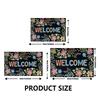 1PC Retro Floral Pattern Welcome Door Mat Door Mat Very Suitable for Offices Bedrooms Bathrooms Kitchens Modern Home Decoration