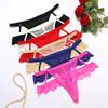 Damen Sexy Spitzen Tanga Höschen Nahtlose T Zurück Durchsichtige Spitze Bikini Höschen